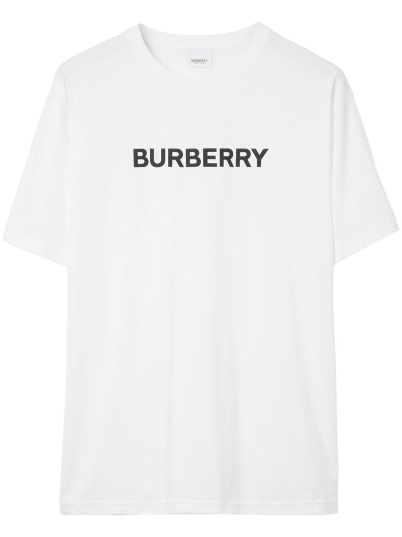 White Logo-print Cotton T-shirt