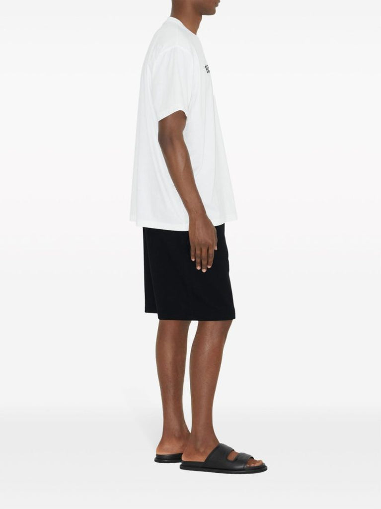 White Logo-print Cotton T-shirt