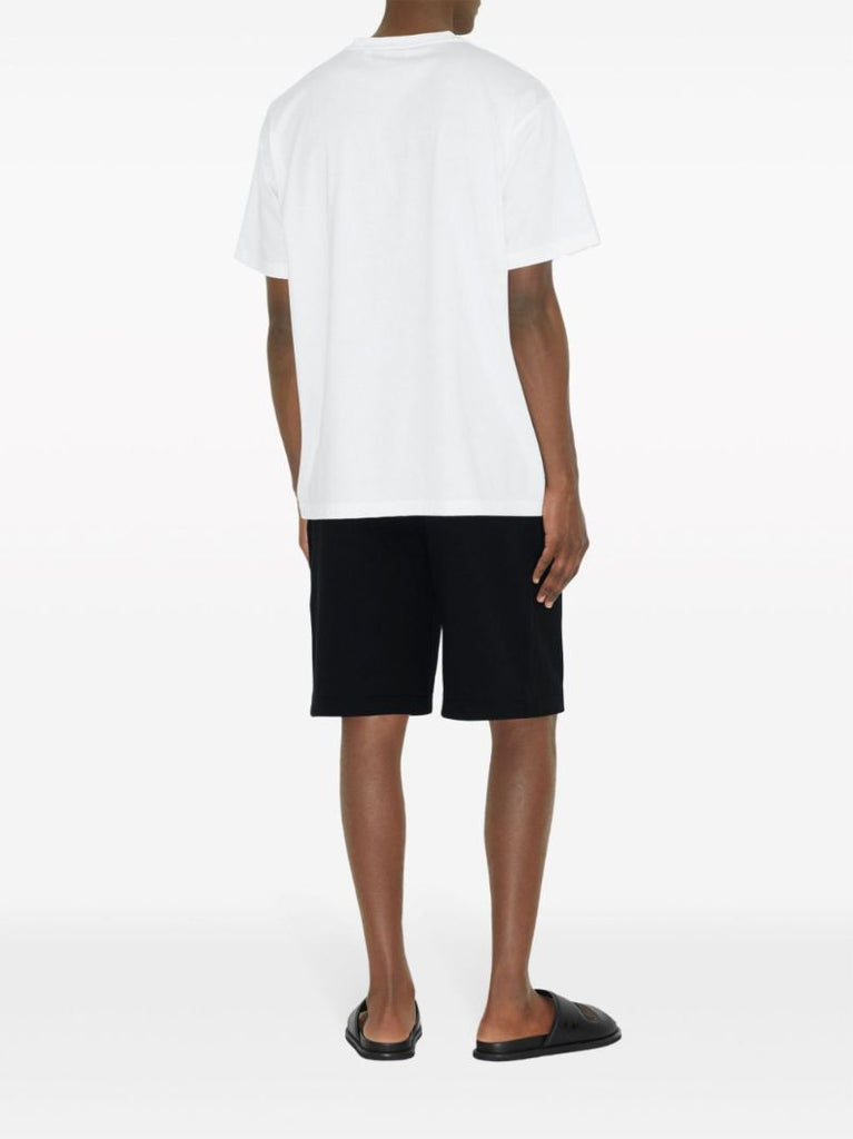 White Logo-print Cotton T-shirt