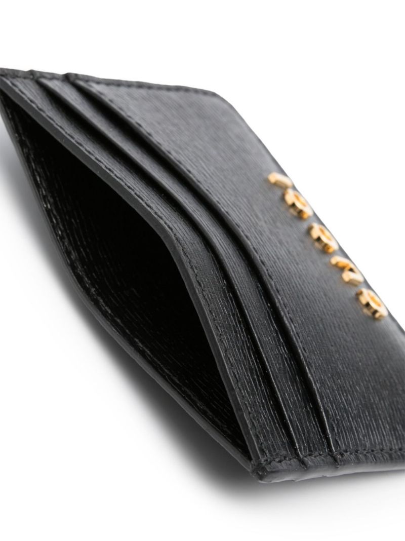 Black Logo Lettering Card Holder