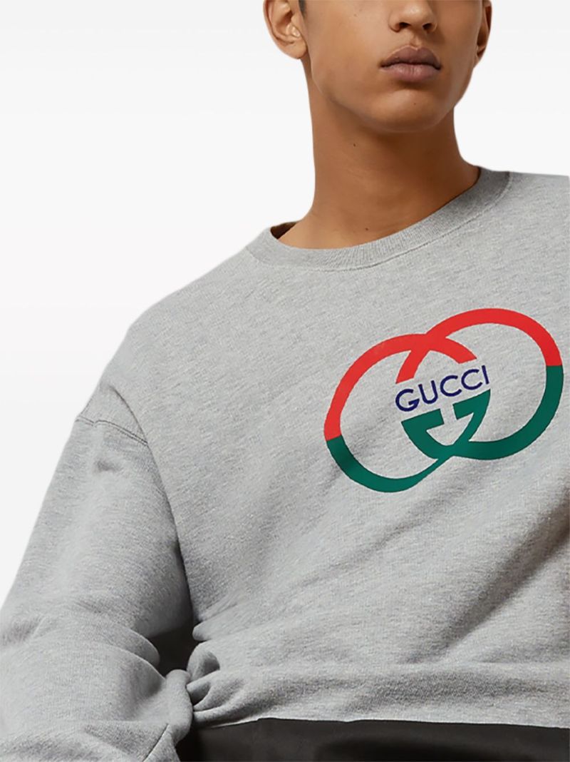 Grey Interlocking G Cotton Sweatshirt