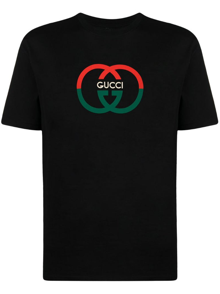 Black Logo-print Cotton T-shirt
