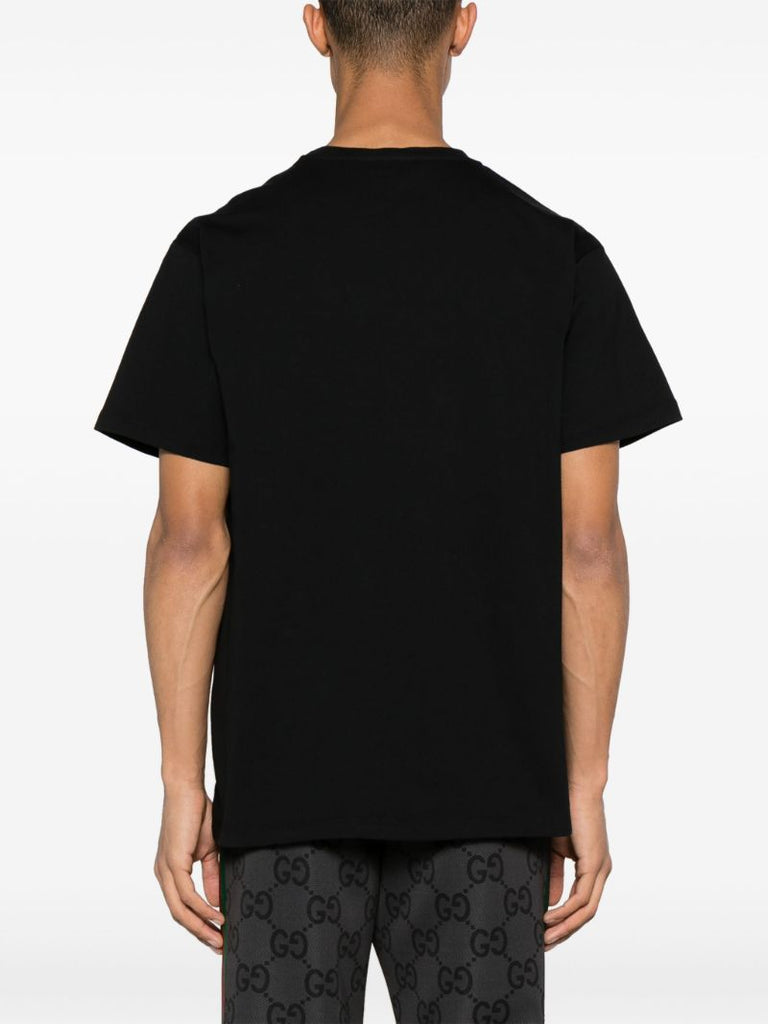 Black Logo-print Cotton T-shirt