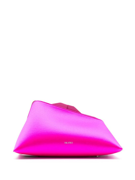 Pink Midnight Satin Clutch Bag