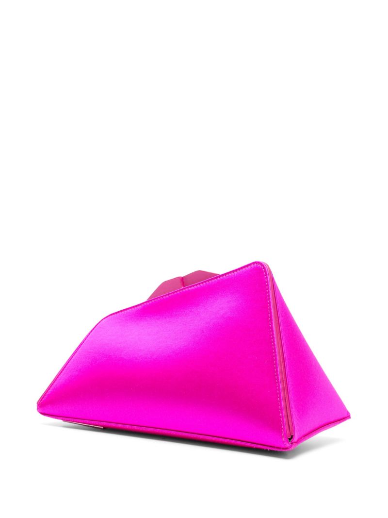 Pink Midnight Satin Clutch Bag