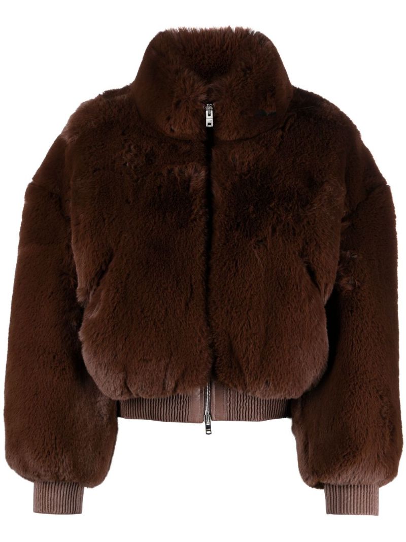 Brown Faux-fur Jacket