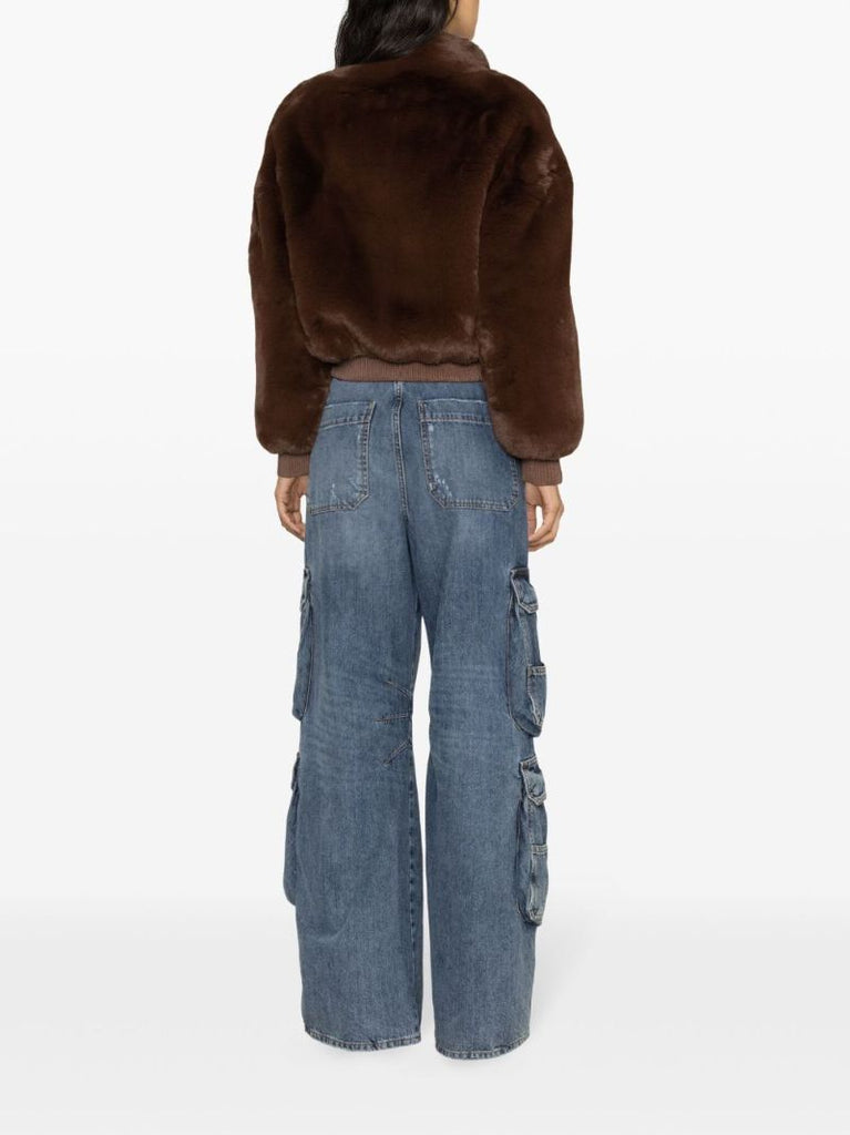 Brown Faux-fur Jacket