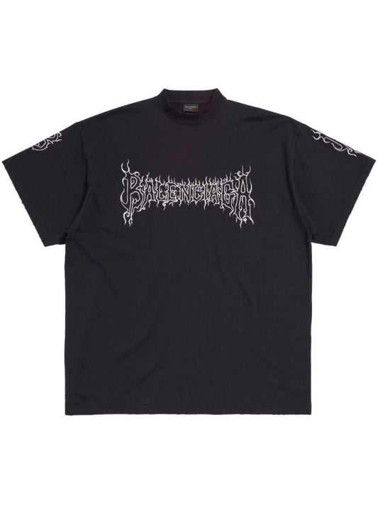 Black Darkwave Cotton T-shirt