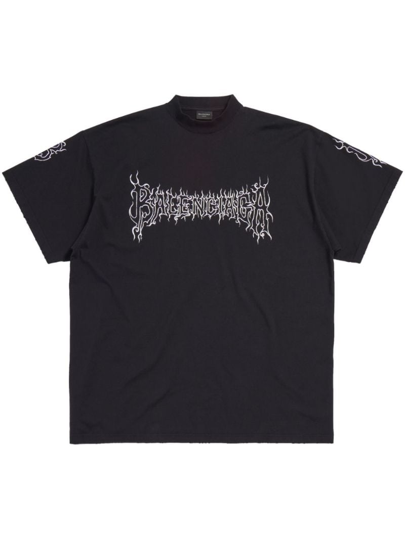 Black Darkwave Cotton T-shirt