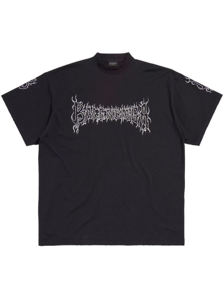 Black Darkwave Cotton T-shirt