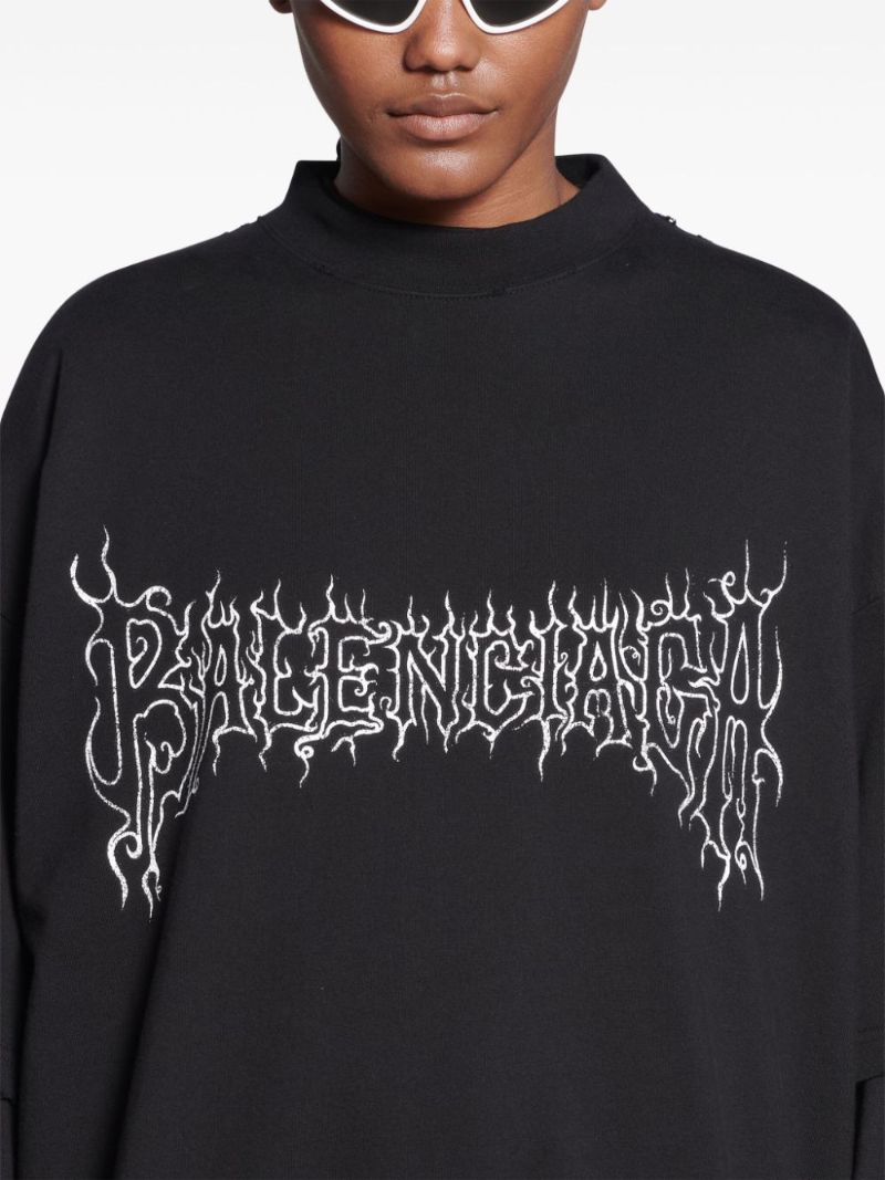 Black Darkwave Cotton T-shirt