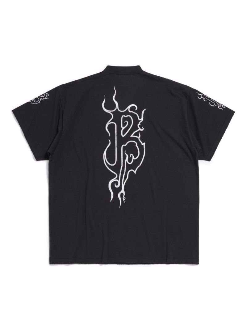 Black Darkwave Cotton T-shirt