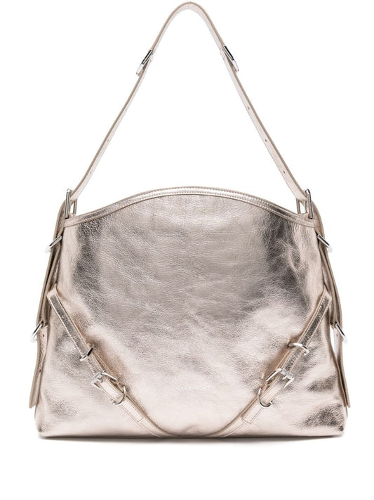 Gold Voyou Medium Shoulder Bag