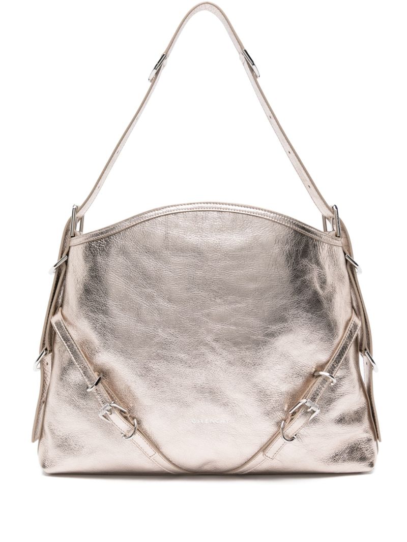 Gold Voyou Medium Shoulder Bag