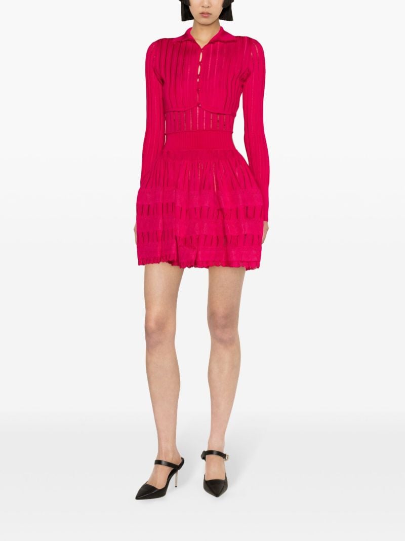 Pink Knit Mini Dress