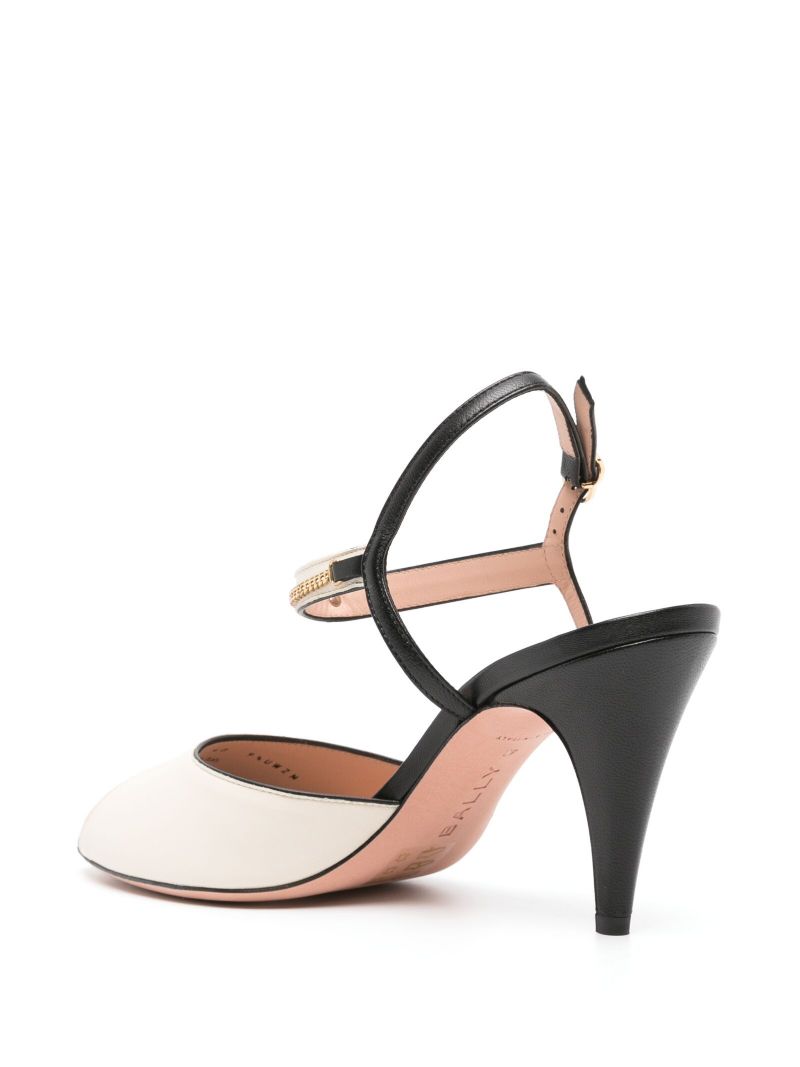 Black Georgine 85mm Leather Sandals