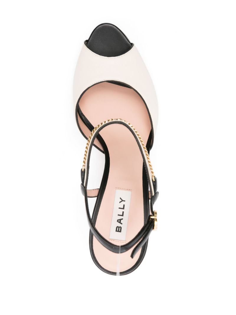 Black Georgine 85mm Leather Sandals