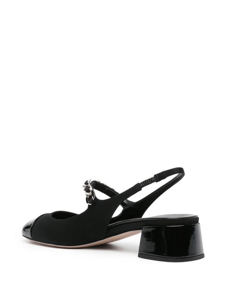 Black Pearl-embellished 35 Leather Pumps