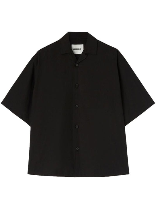 Black Cotton Poplin Shirt