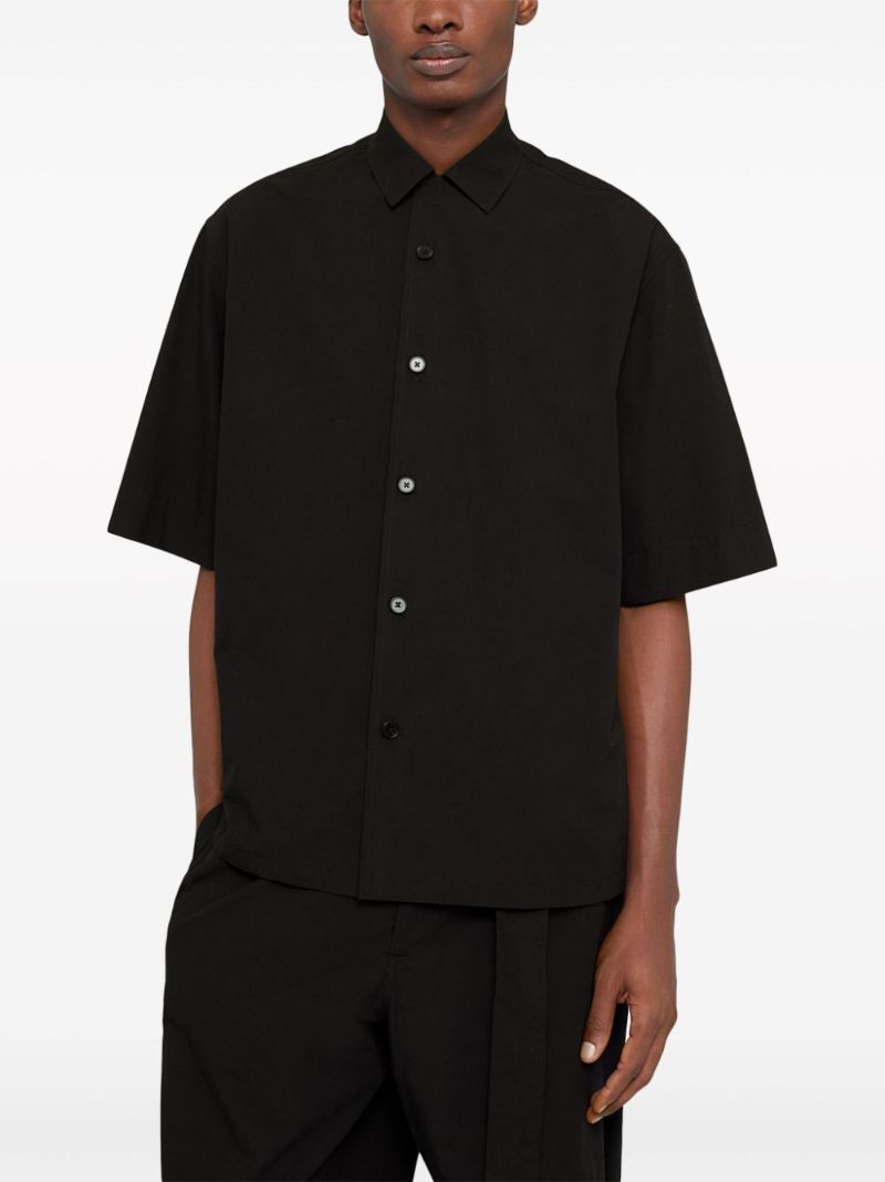 Black Cotton Poplin Shirt