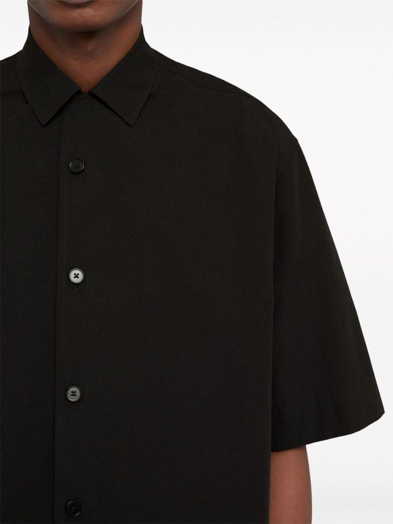 Black Cotton Poplin Shirt
