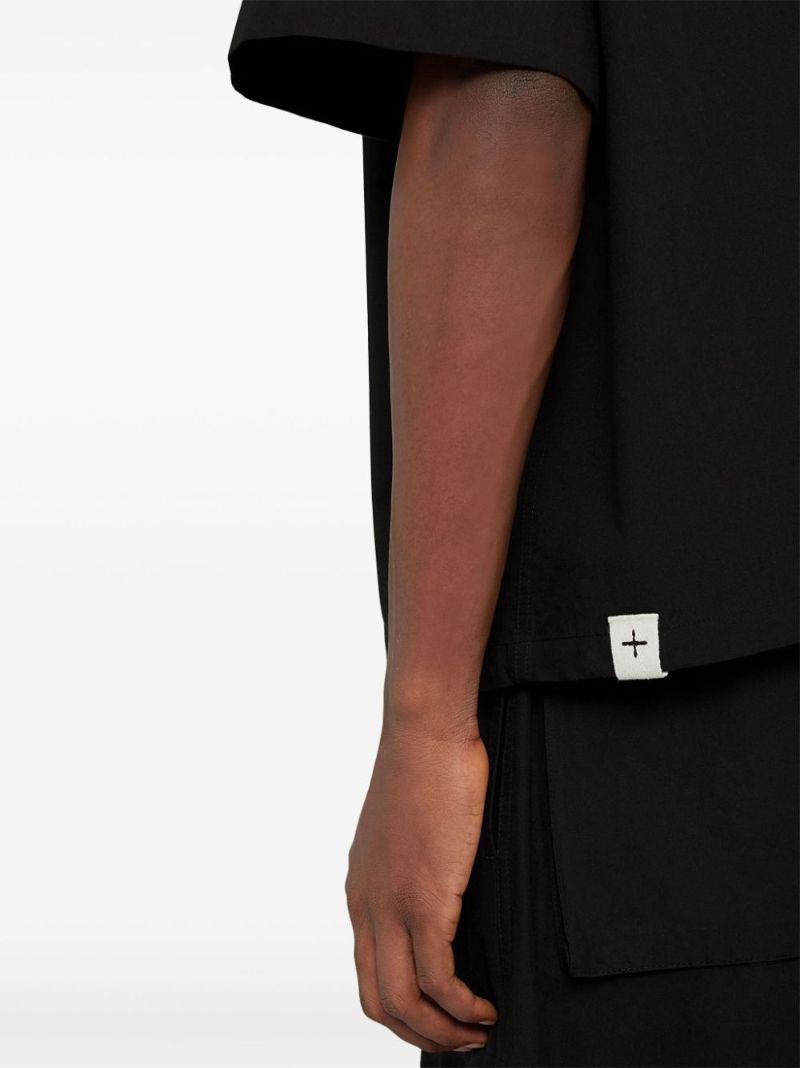 Black Cotton Poplin Shirt
