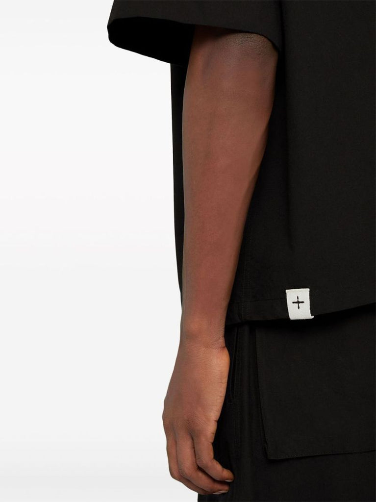 Black Cotton Poplin Shirt