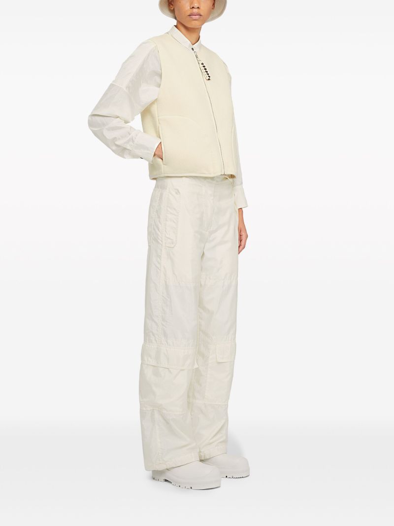 White Reversilble Cotton Gilet