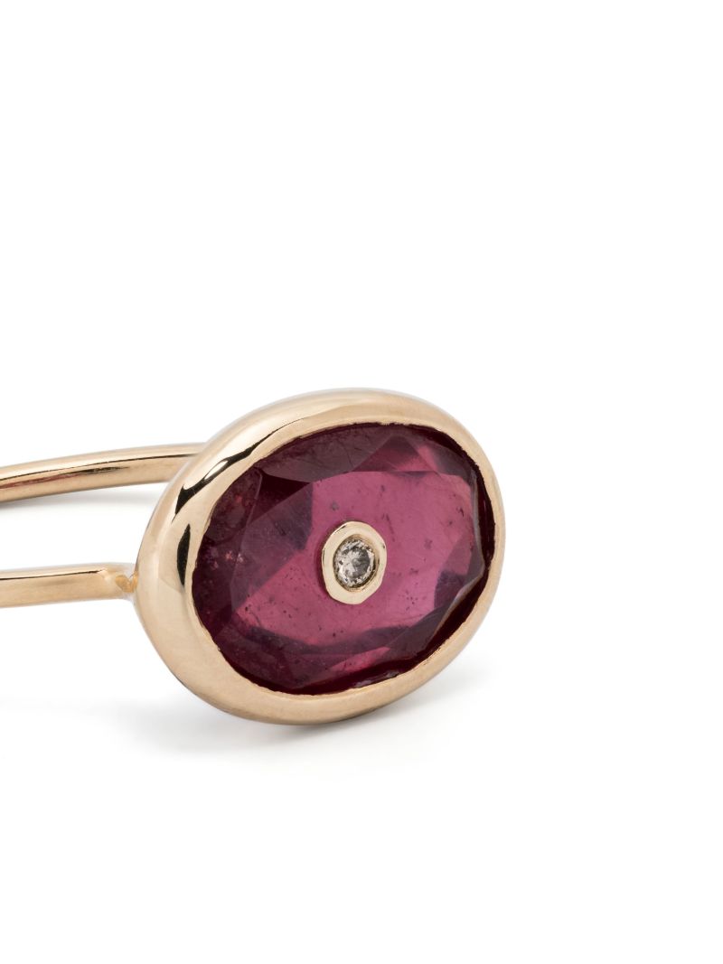 9k Yellow Gold Orso Ruby and Diamond Ring