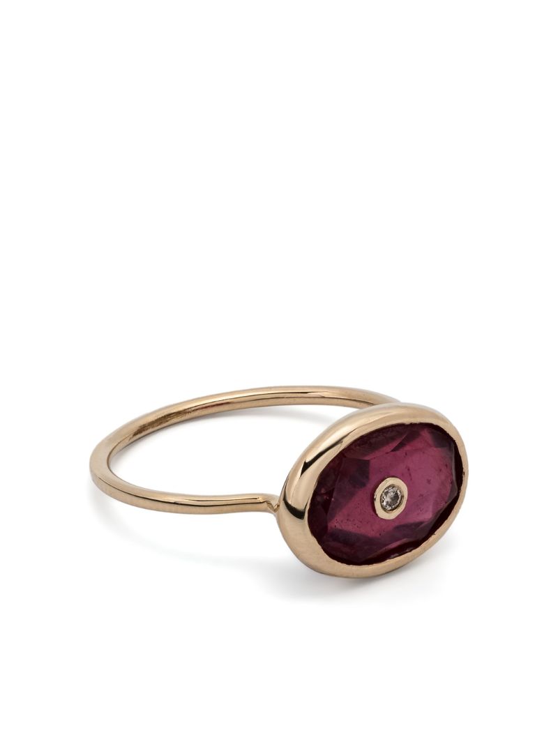 9k Yellow Gold Orso Ruby and Diamond Ring