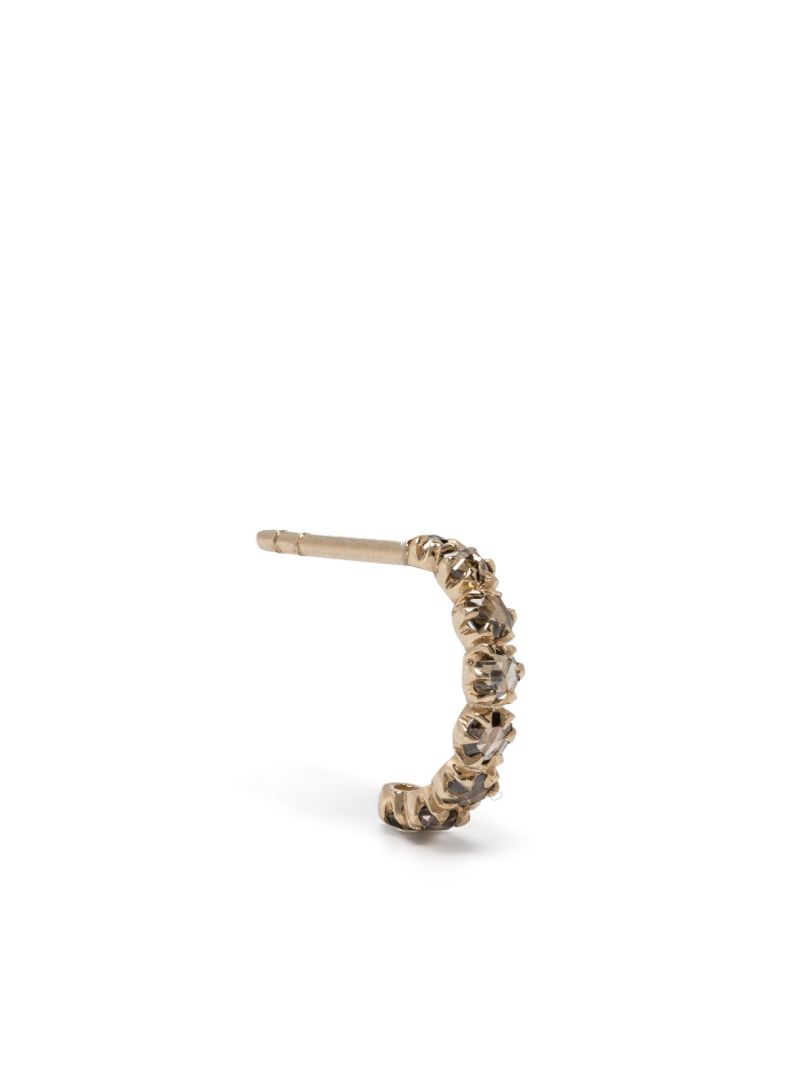 9k Yellow Gold Ava Diamond Hoop Diamonds