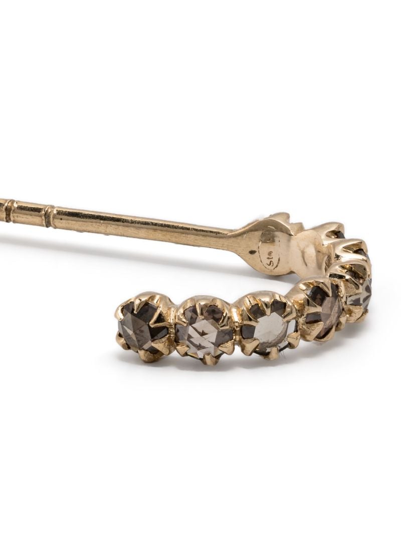 9k Yellow Gold Ava Diamond Hoop Diamonds
