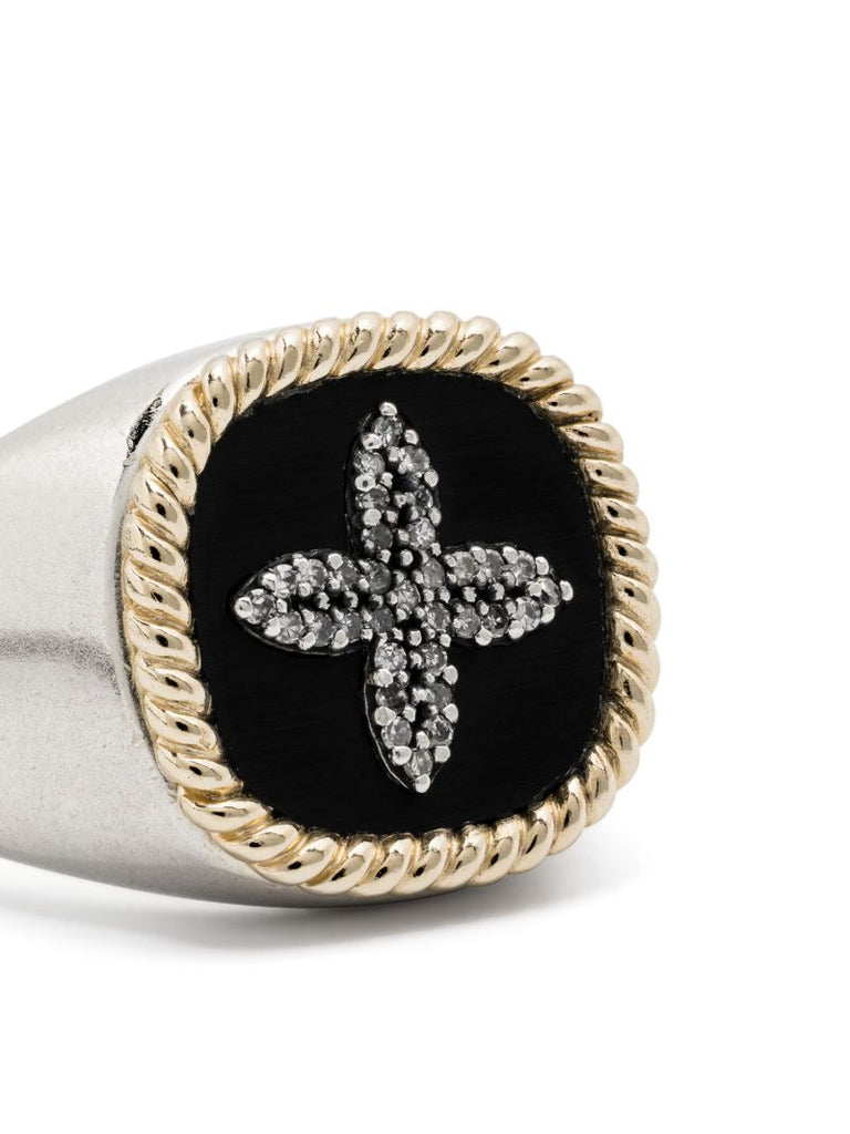 9k Yellow Gold Bowie No. 2 Diamond Ring