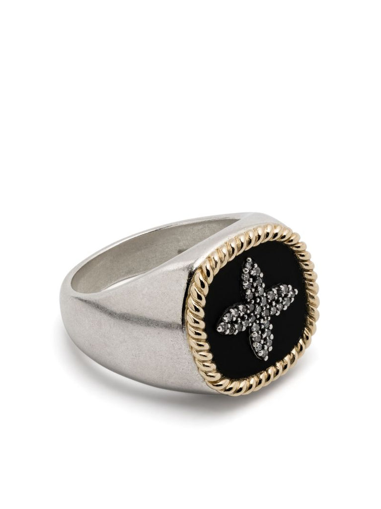9k Yellow Gold Bowie No. 2 Diamond Ring