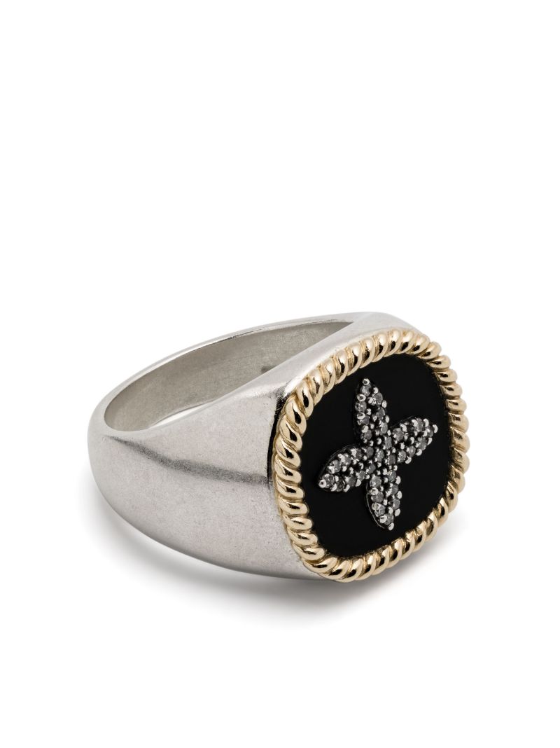 9k Yellow Gold Bowie No. 2 Diamond Ring