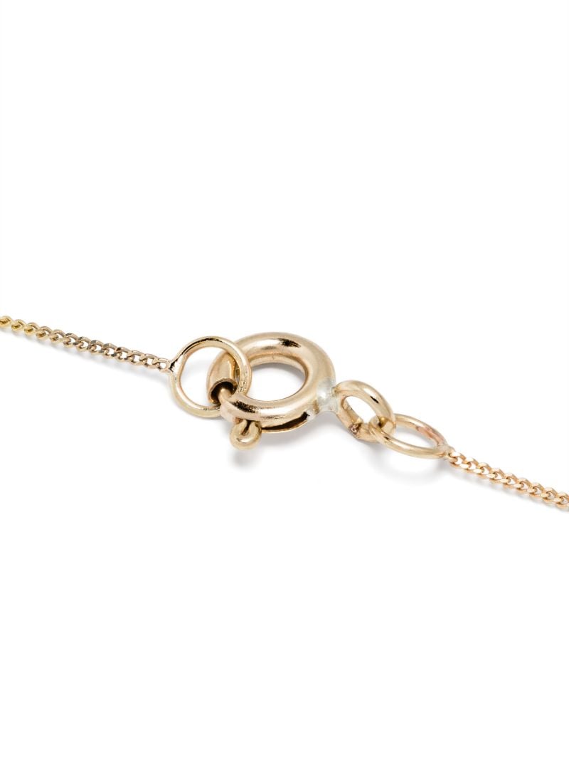 9k Yellow Gold Orso Turquoise and Diamond Necklace