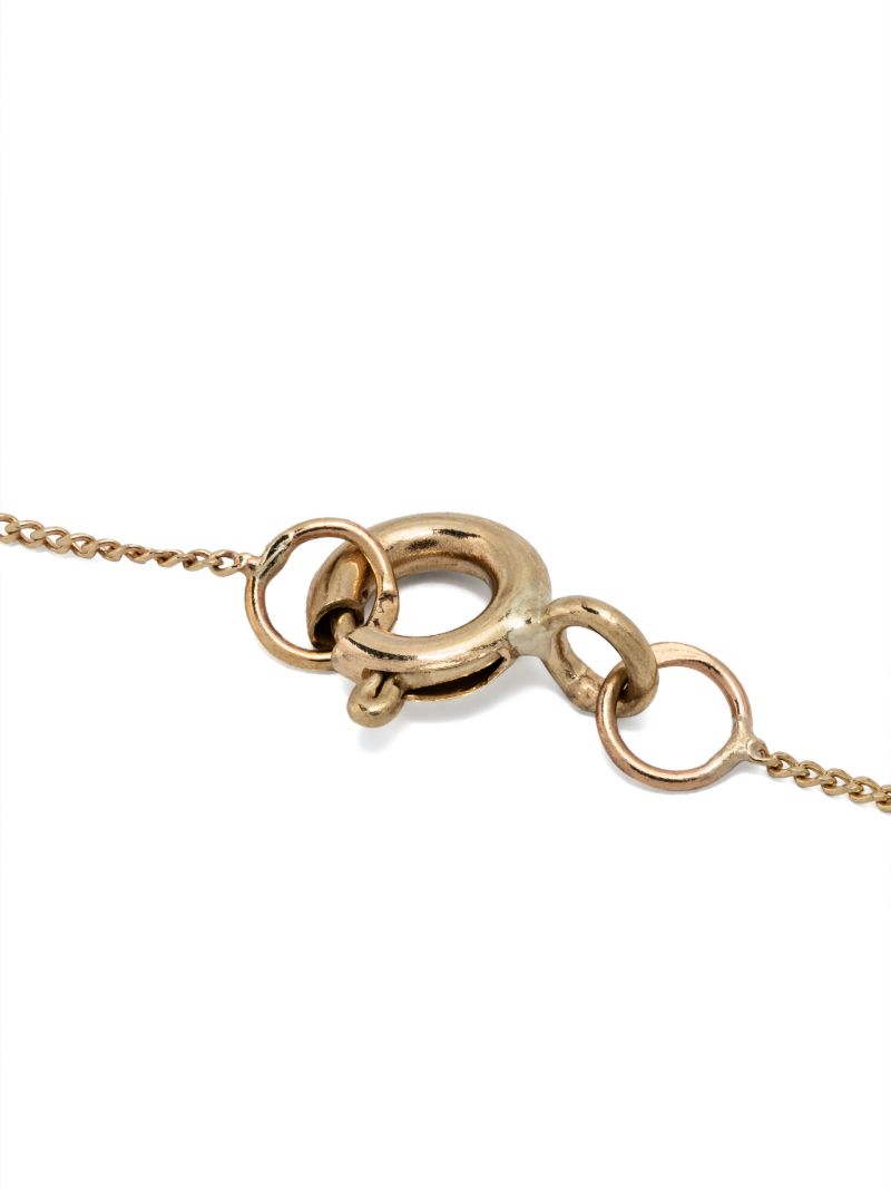 9k Yellow Gold Orso Ruby and Diamond Necklace