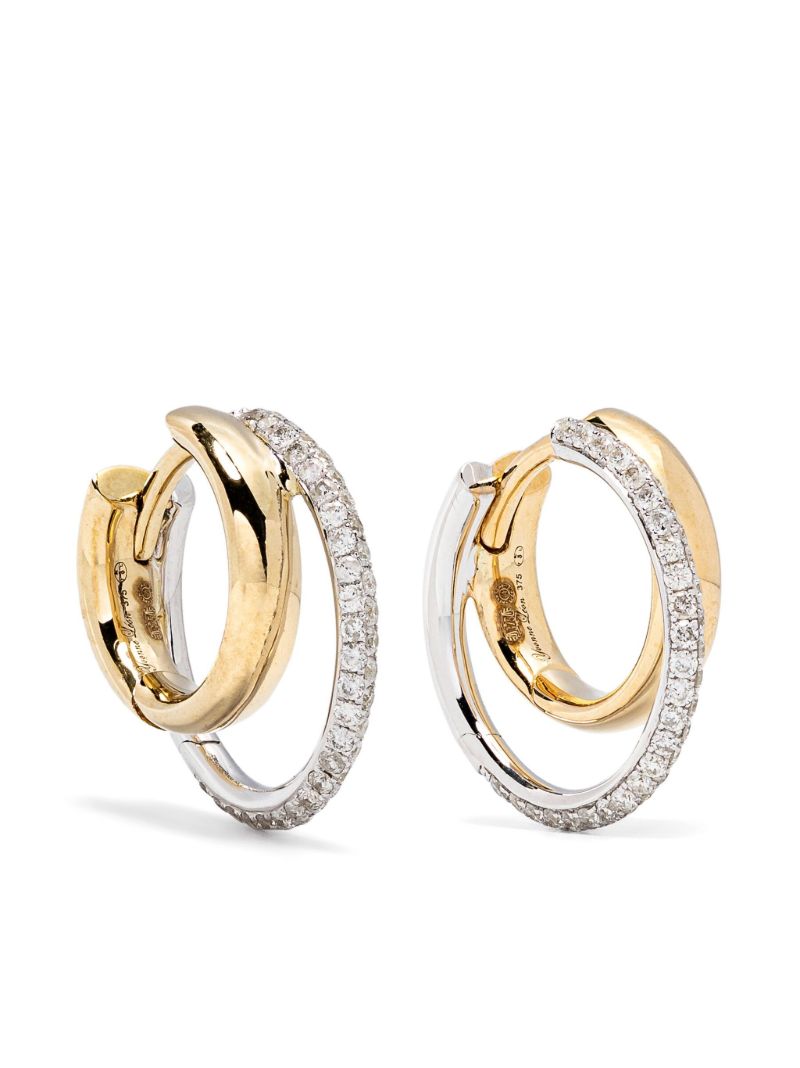 9k Gold Paire De Mini CrÃ_x0083_Â©oles Earrings