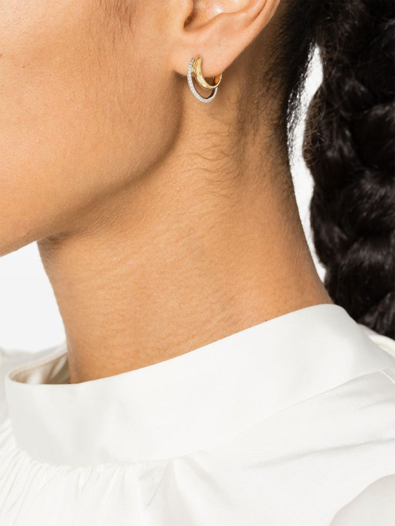 9k Gold Paire De Mini CrÃ_x0083_Â©oles Earrings