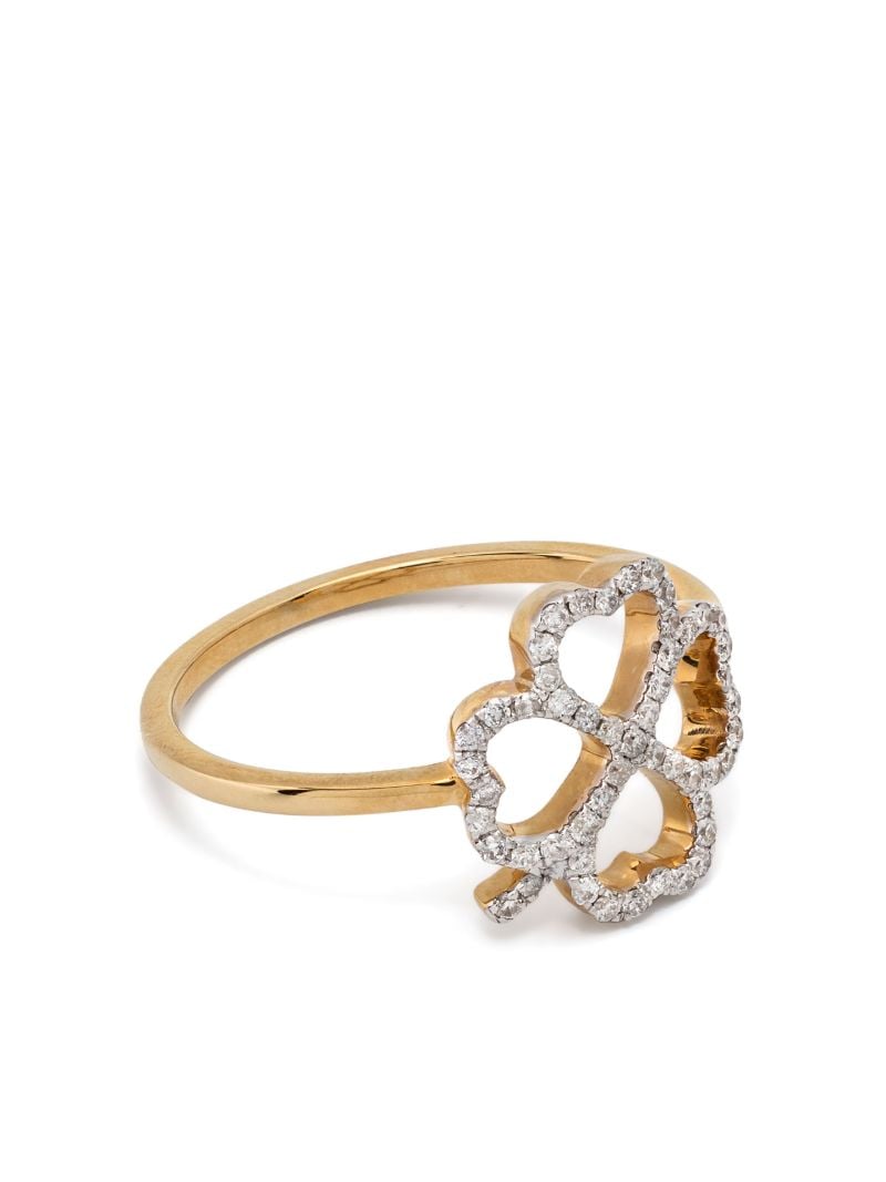 18k Yellow Gold Bague Fil TrÃ_x0083_Â¨fle Diamond Ring
