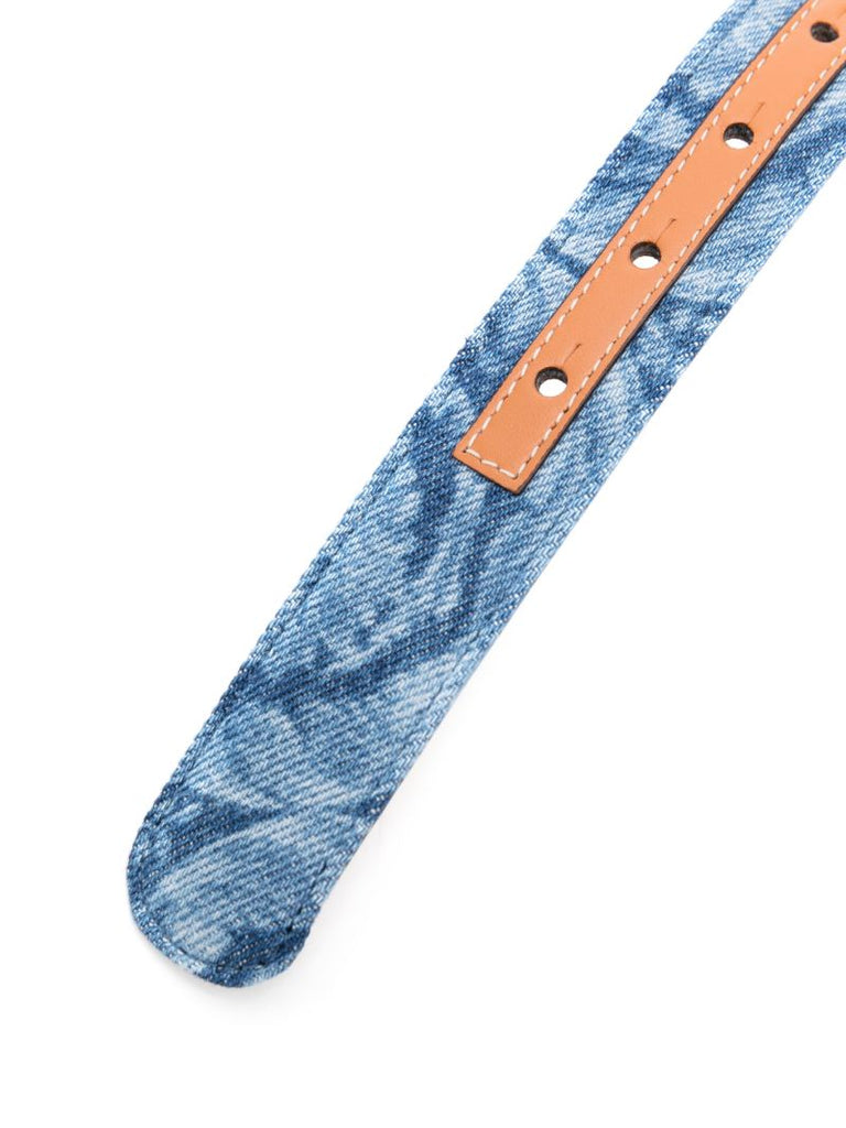 Blue La Medusa Denim Belt