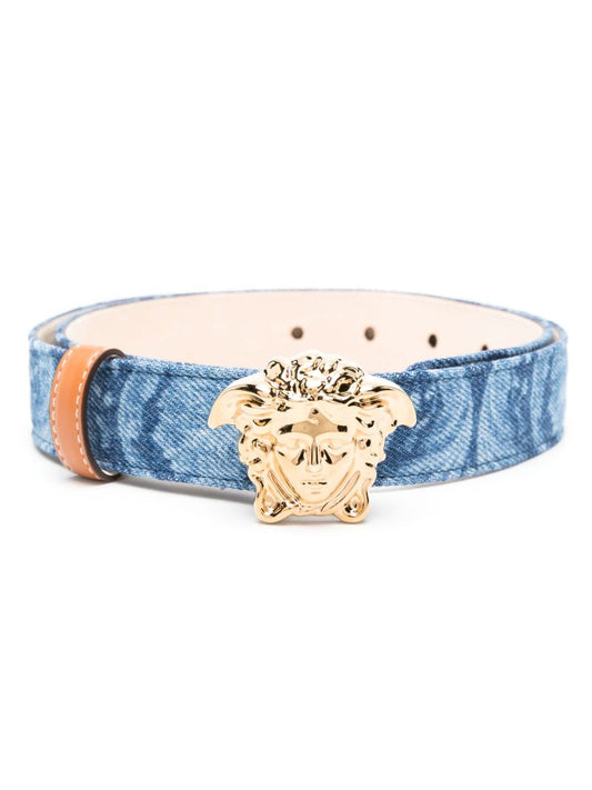 Blue La Medusa Denim Belt