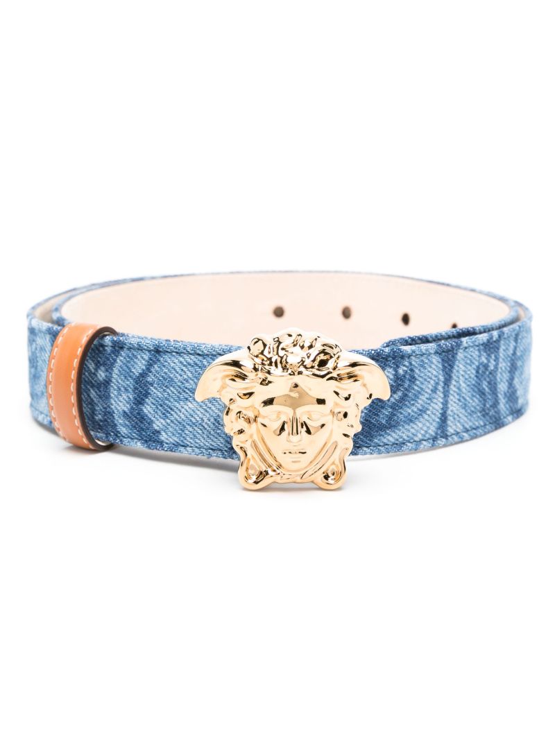 Blue La Medusa Denim Belt