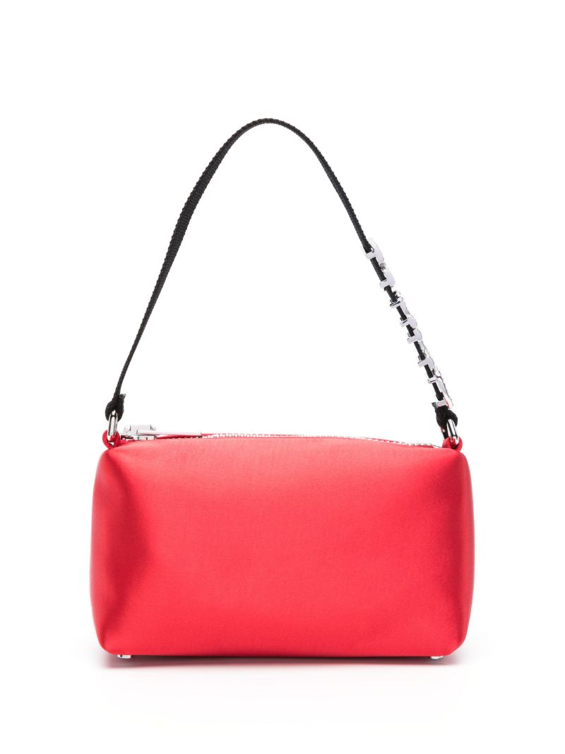 Red Heiress Satin Shoulder Bag