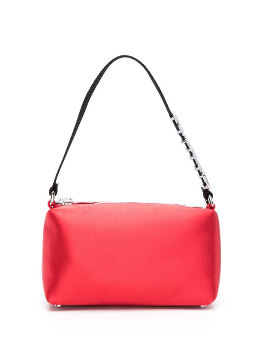 Red Heiress Satin Shoulder Bag