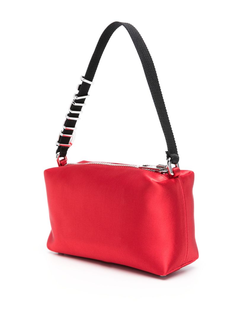 Red Heiress Satin Shoulder Bag