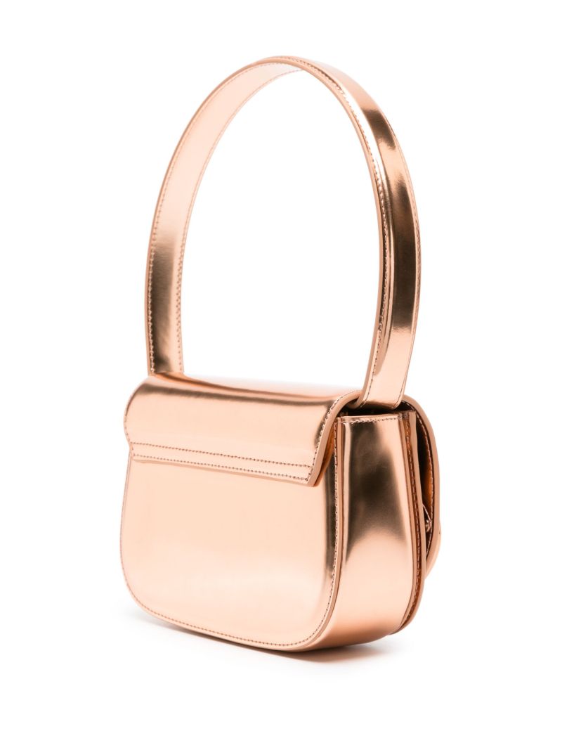 Orange 1dr Metallic Shoulder Bag