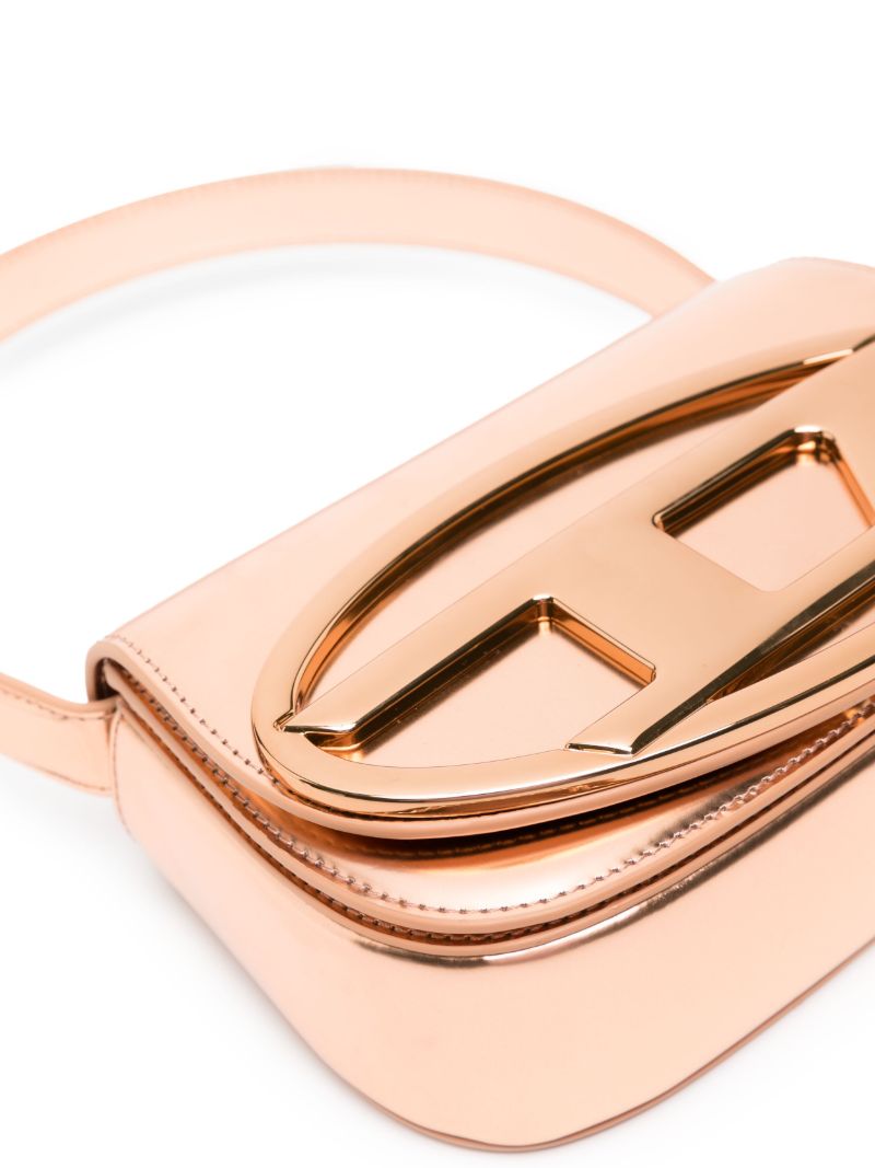 Orange 1dr Metallic Shoulder Bag