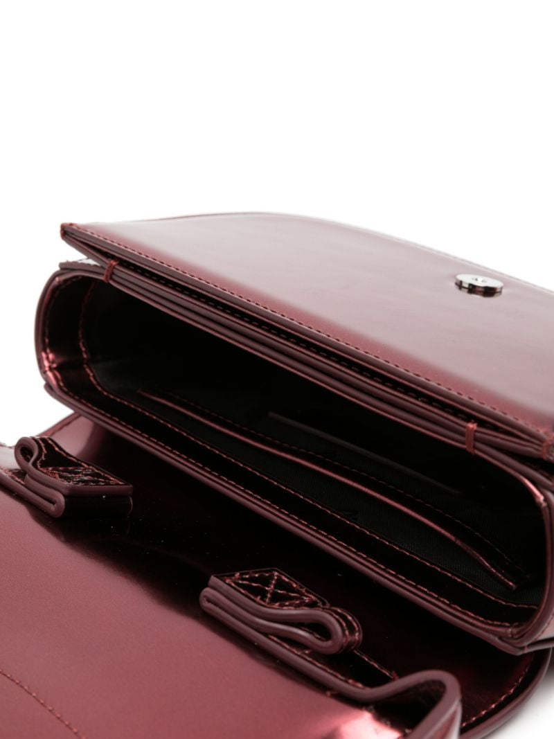 Red 1dr Metallic Shoulder Bag