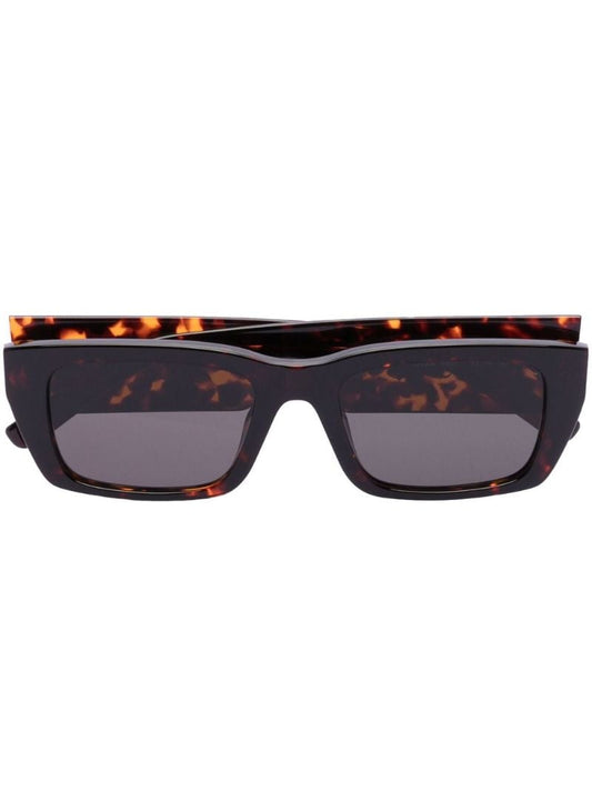 Brown Palm Rectangular-frame Sunglasses